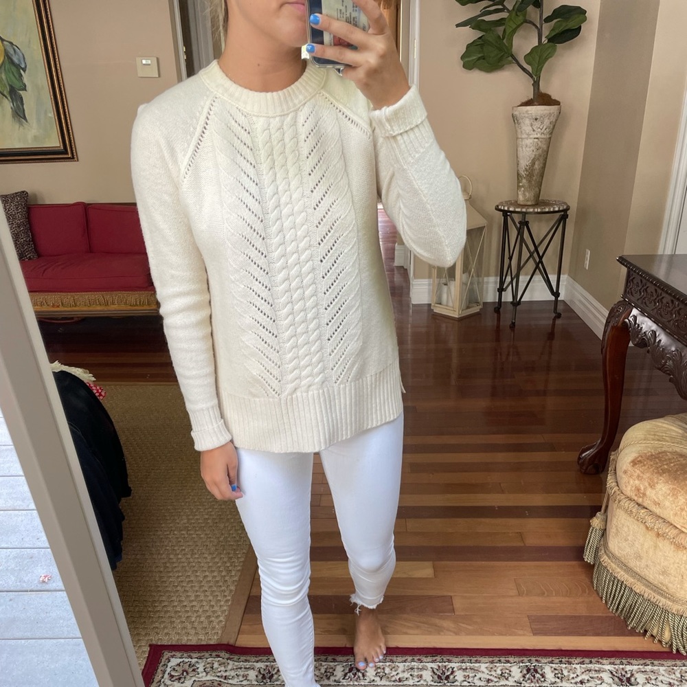 JCrew Cream Sweater